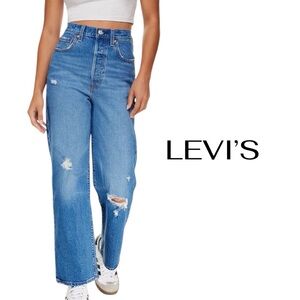 LEVI’S Ribcage Straight Ankle Distressed | Women’s 31